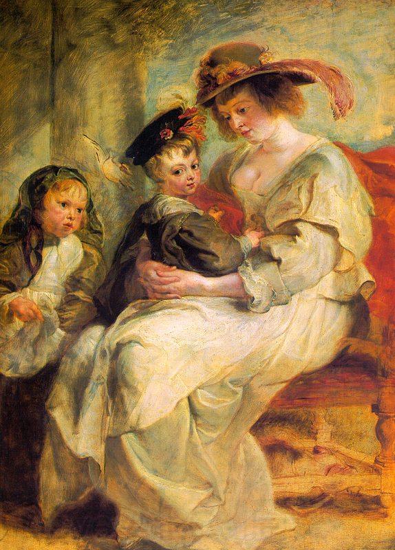 Peter Paul Rubens Helene Fourment and her Children, Claire-Jeanne and Francois